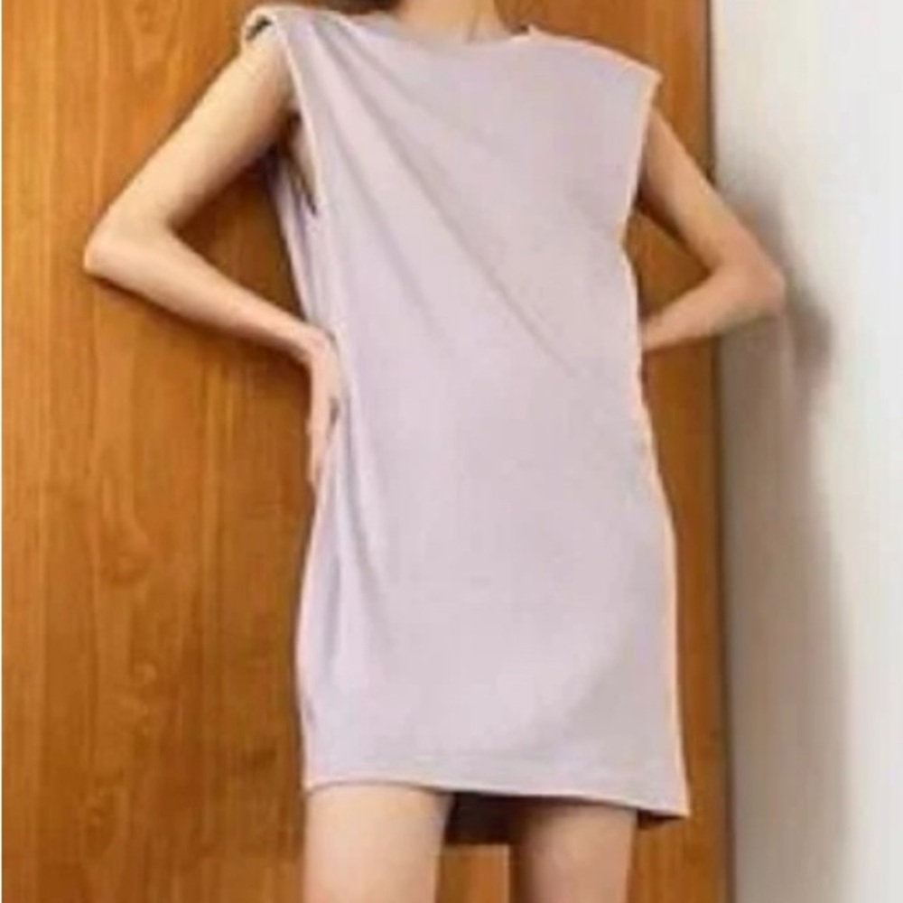 Babaton Lilac ShoulderPad Dress